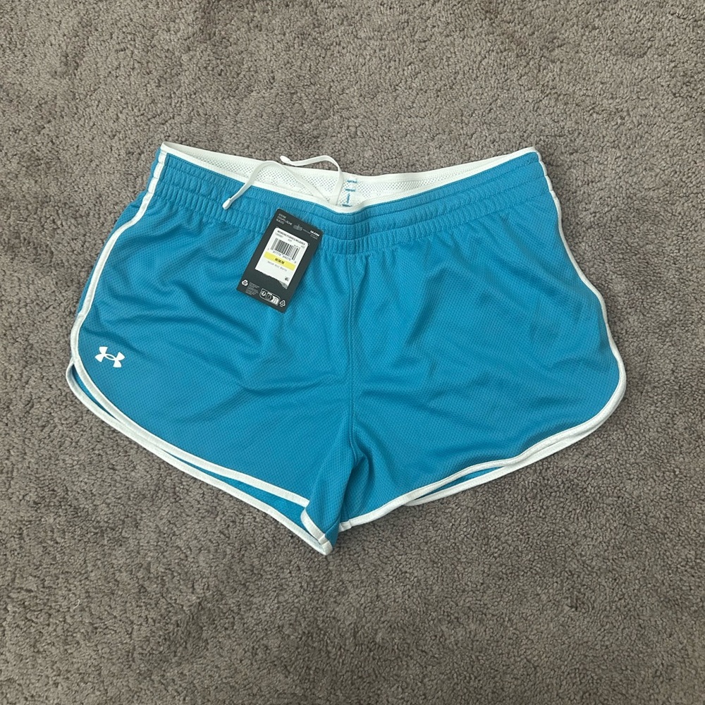 Under Armour Women's Athletic Teal Shorts, Size M, NWT.